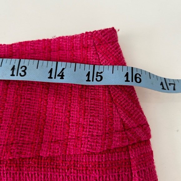 Trina Turk Tweed Mini Skirt Textured Size 4 Lined 90s Y2K Office Workwear Office - Picture 9 of 12